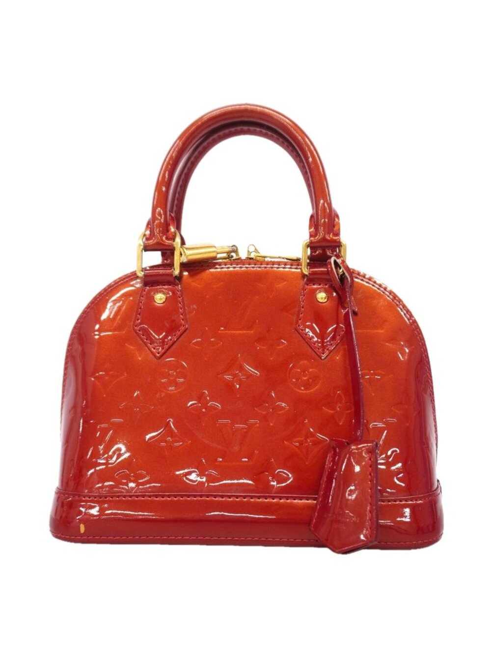 Louis Vuitton Handbag Vernis Alma BB Rouge Grenat Dine